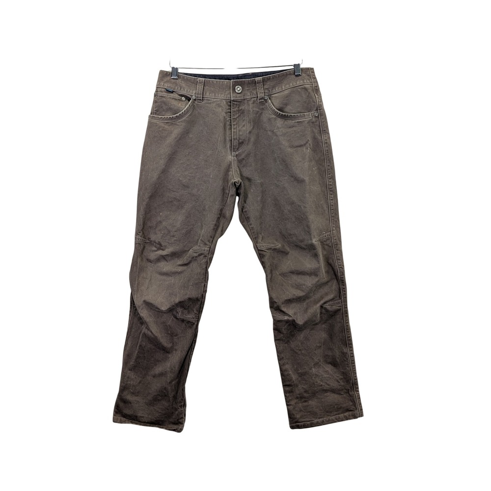 Kuhl Rydr Pants Men's‎ 32x29 Brown Outdoor Hiking Workwear Canvas Vintage Dye